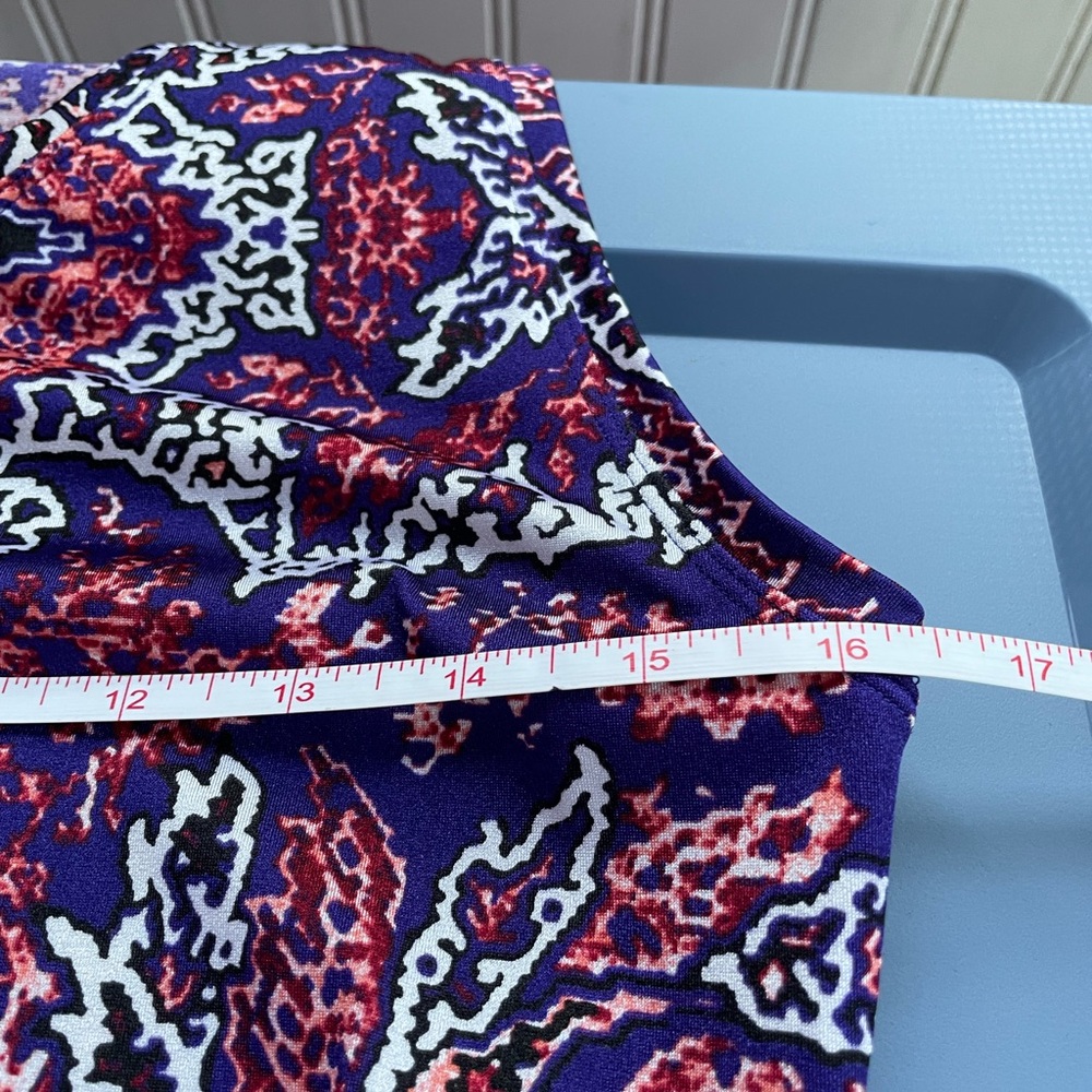 Athleta Medium Pink/Purple Patterned Tank - image 6